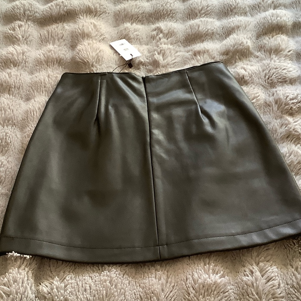 Dynamite Black Faux Leather Mini Skirt - Picture 3 of 4
